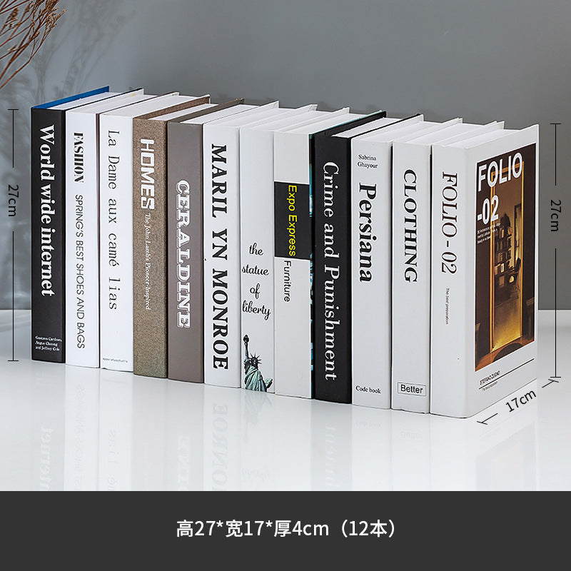 Nordic Style Decorative Fake Book Storage Box