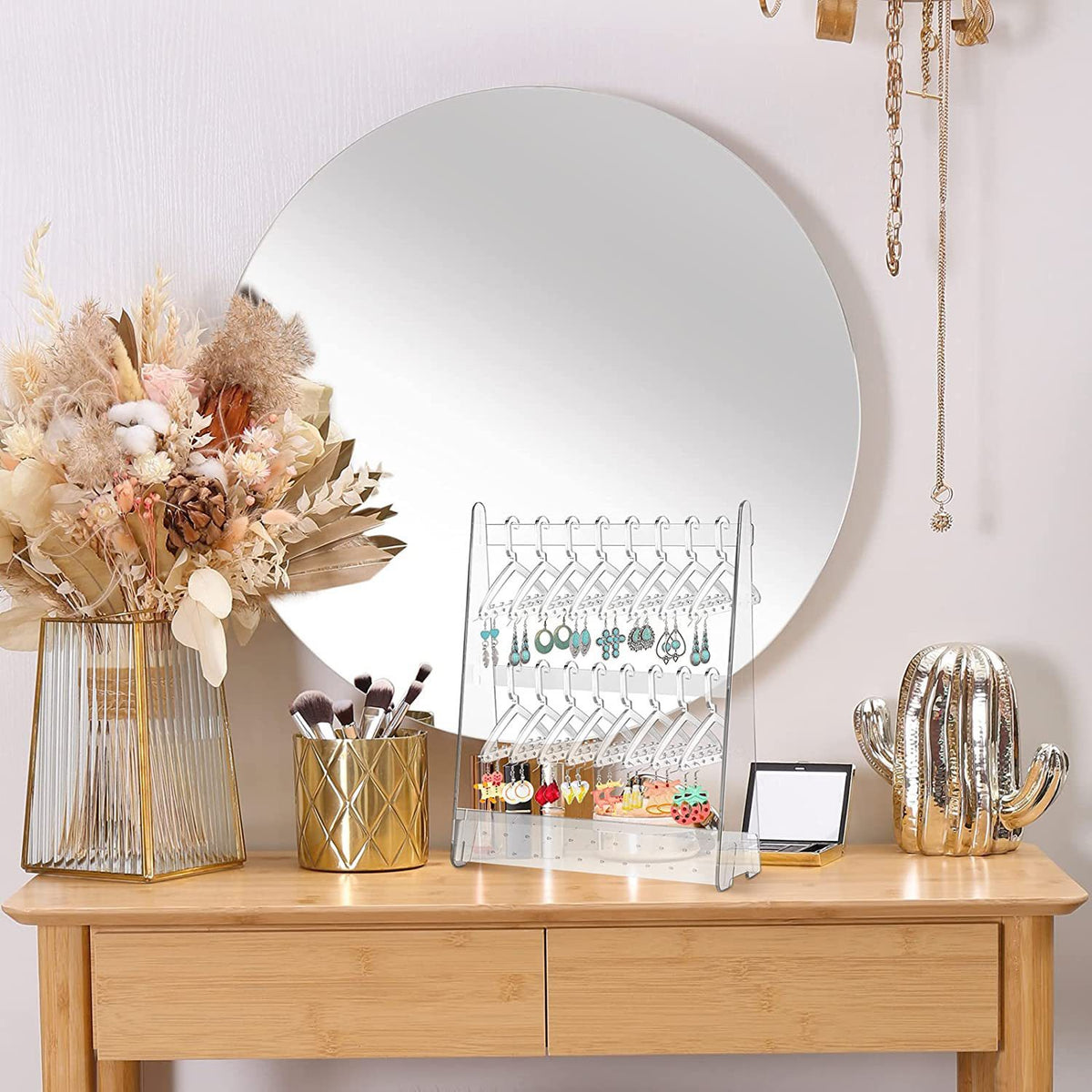 Acrylic Jewelry Storage Box for Earrings and Necklaces