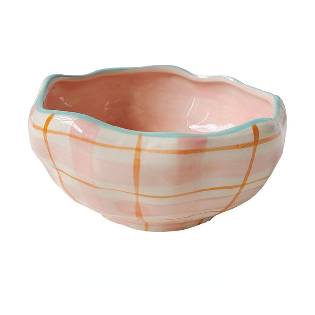 Creative Irregular Ceramic Bowl for Desserts and Oatmeal