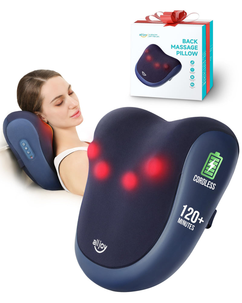 ALLJOY Cordless Shiatsu Back & Neck Massager with Heat