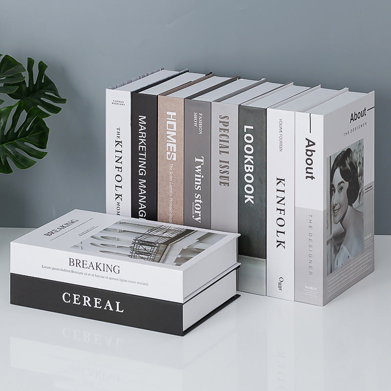 Nordic Style Decorative Fake Book Storage Box