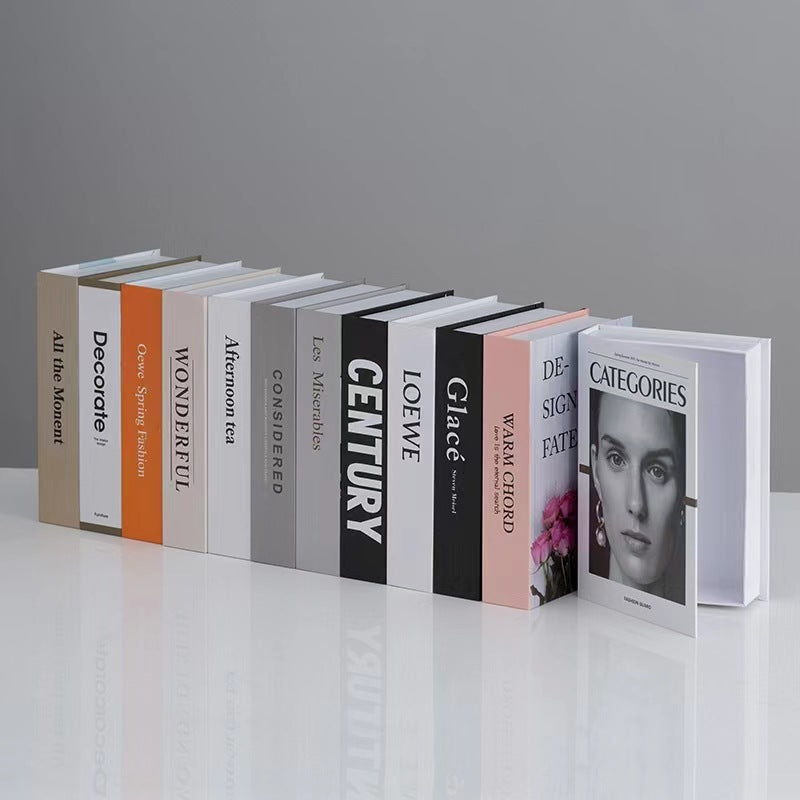 Nordic Style Decorative Fake Book Storage Box