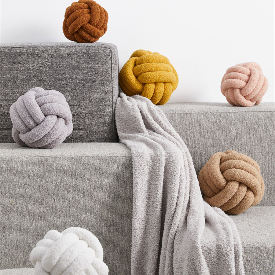 Knotted Ball Sofa Pillow