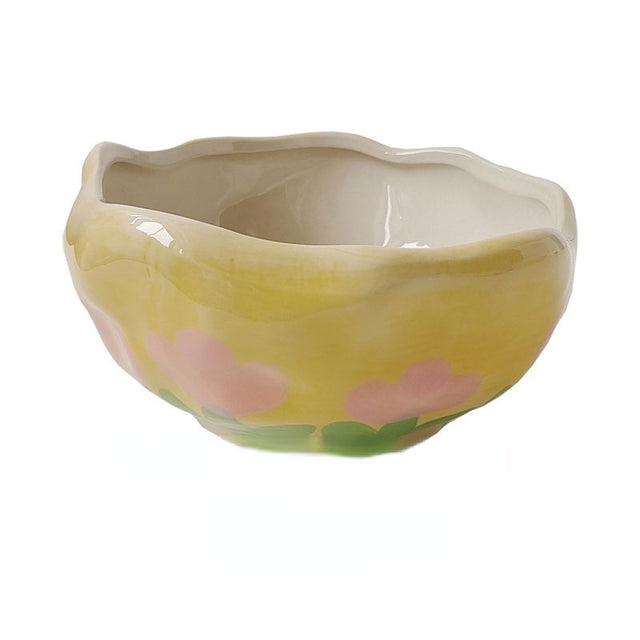 Creative Irregular Ceramic Bowl for Desserts and Oatmeal