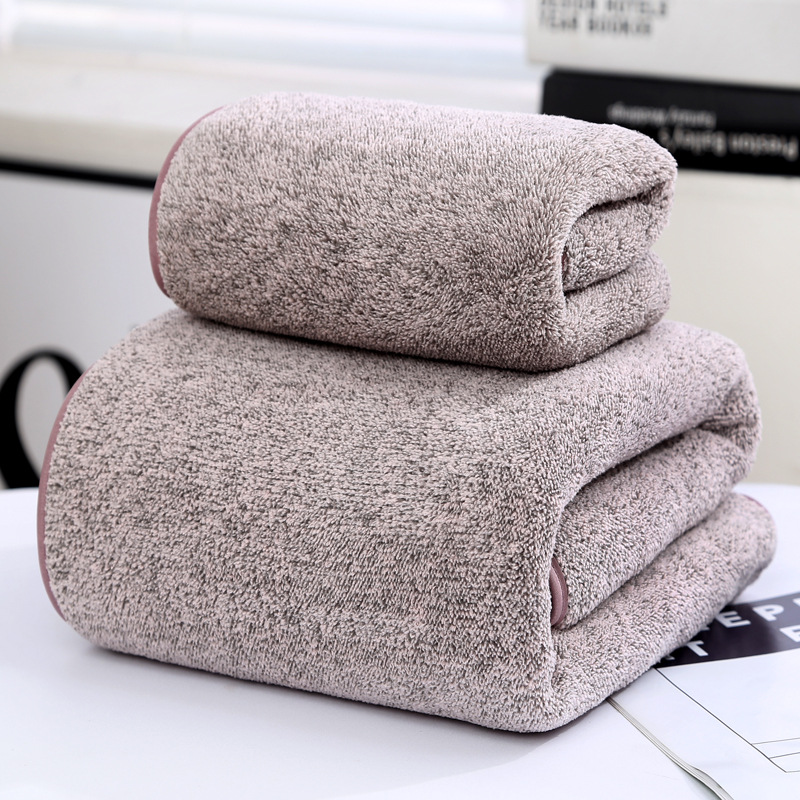 Bamboo Charcoal Fiber Coral Fleece Towel Bath Towel Set