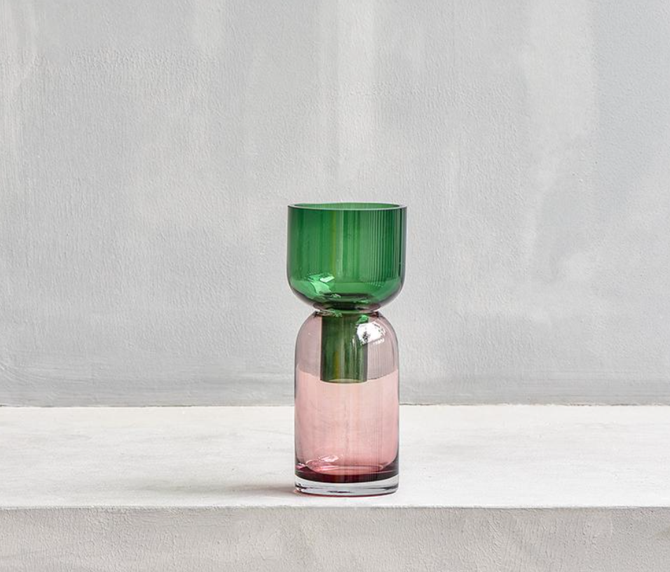 Stained Glass Flower Vase