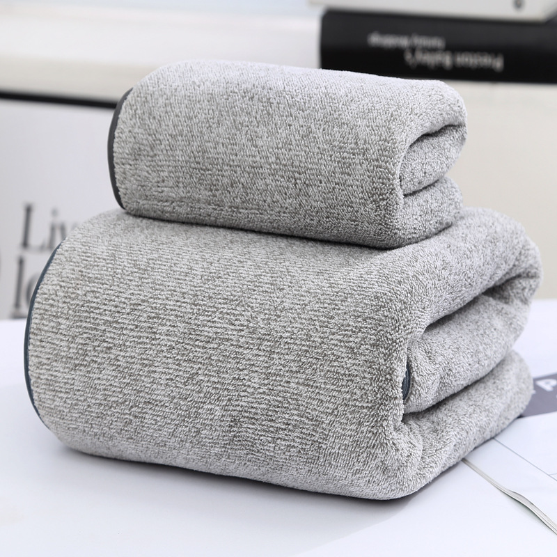 Bamboo Charcoal Fiber Coral Fleece Towel Bath Towel Set