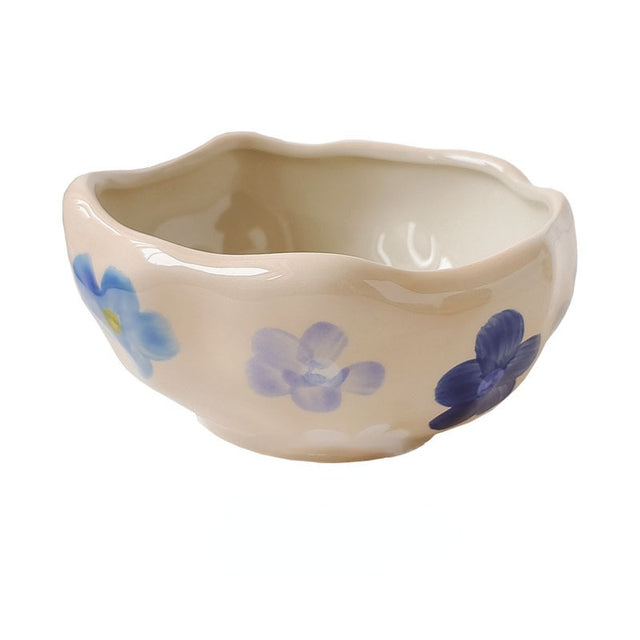 Creative Irregular Ceramic Bowl for Desserts and Oatmeal