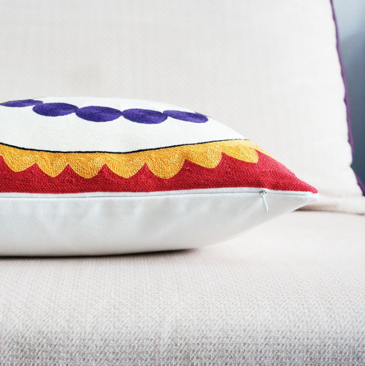 Abstract Picasso Embroidered Cushion Cover Set