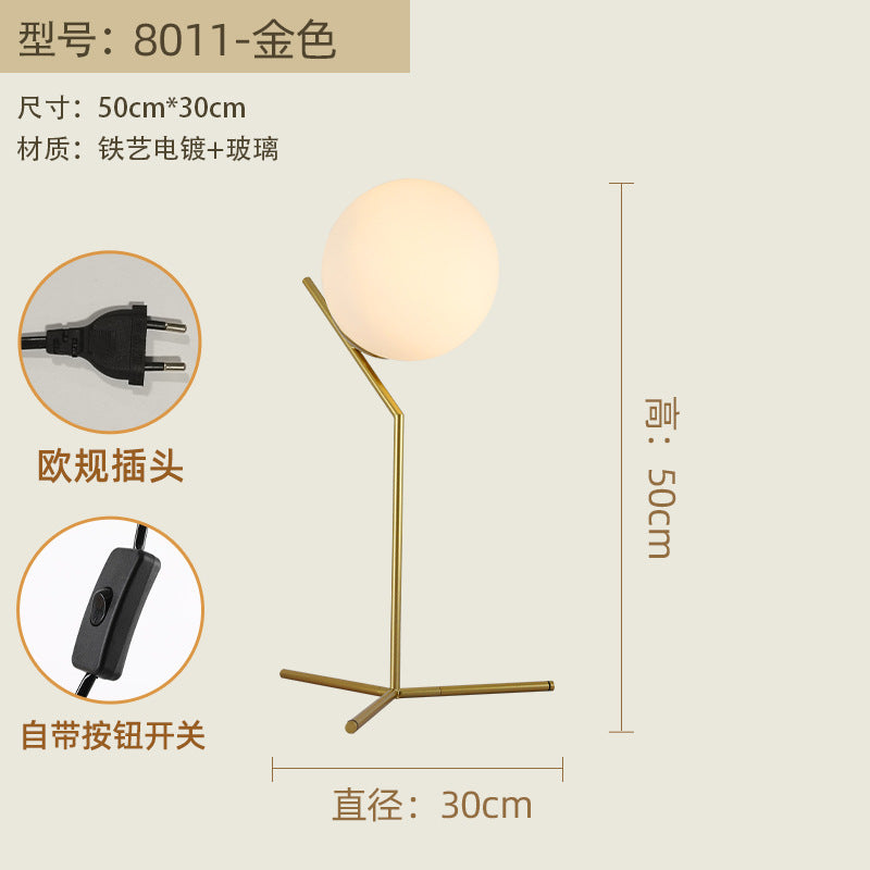 Nordic Bedroom Table Lamp - Modern Reading Lamp