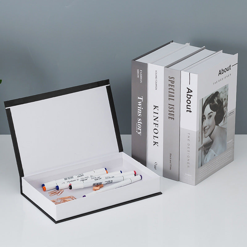 Nordic Style Decorative Fake Book Storage Box