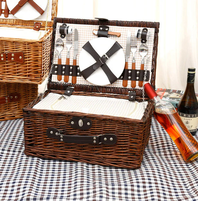 Rattan Storage Picnic Basket