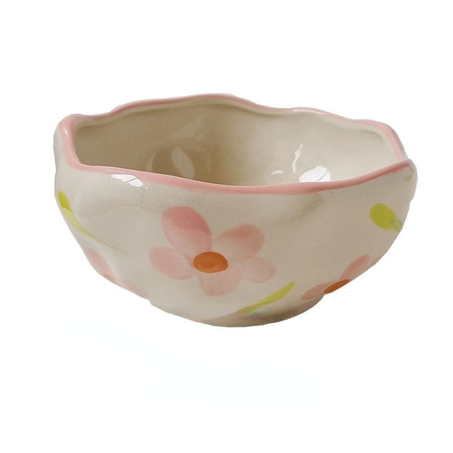 Creative Irregular Ceramic Bowl for Desserts and Oatmeal