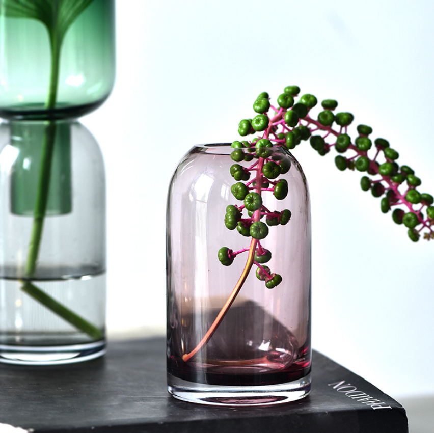Stained Glass Flower Vase