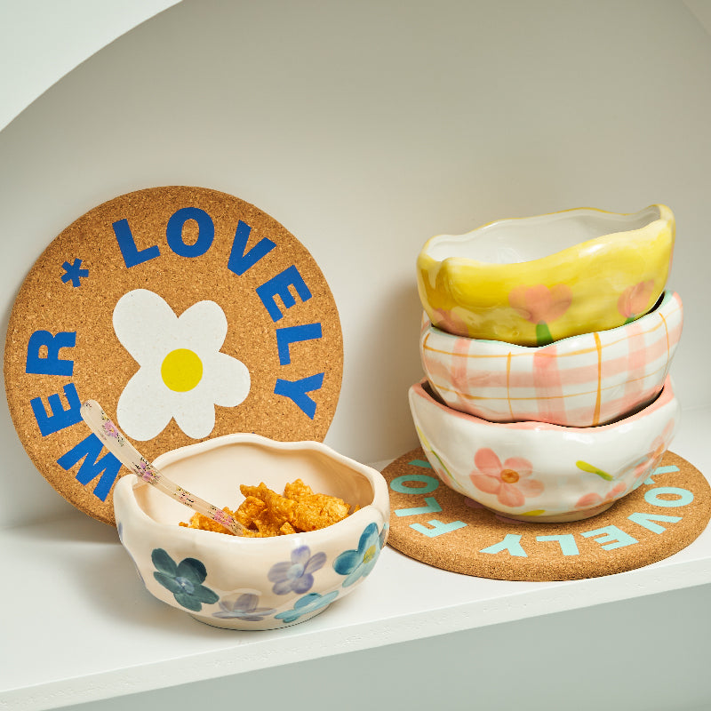 Creative Irregular Ceramic Bowl for Desserts and Oatmeal