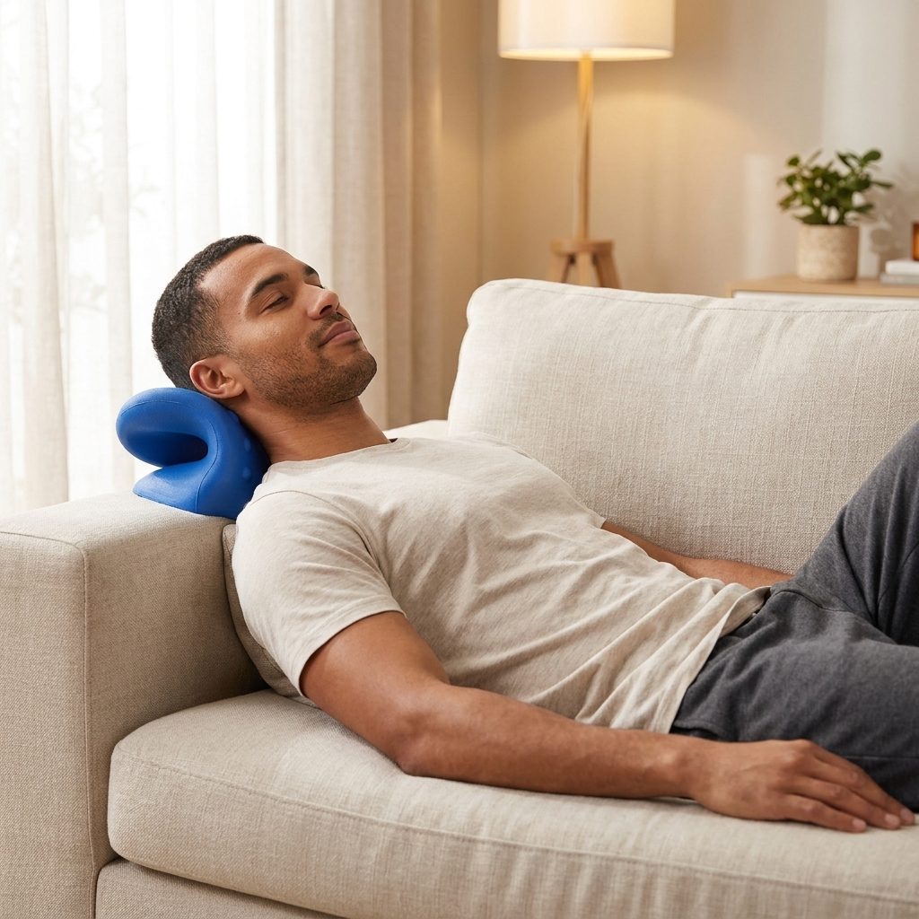 Calmevix VertaFlex™ Lite — Compact Heated Traction Pillow